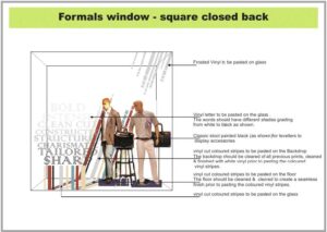 Formal window design for Pantaloons